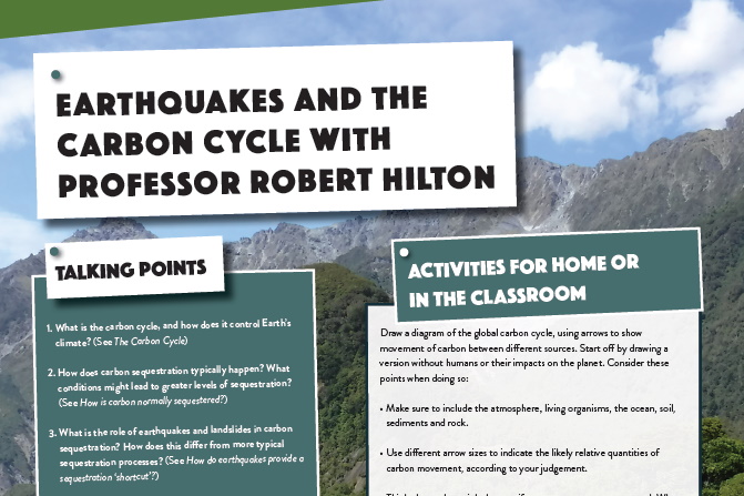 Earthquakes and the Carbon Cycle