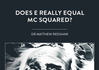 E=mc2 is arguably the most famous equation in the world, but is its description of the universe complete? Dr Matthew Redshaw, based […]