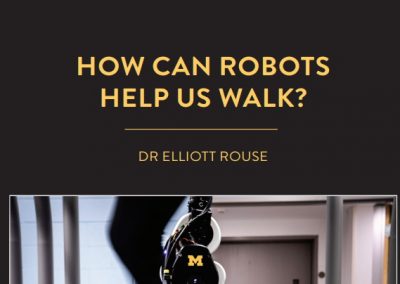 Prosthetic legs have enabled thousands of people with a disability walk, but artificial limbs can be stiff and uncomfortable to use. Dr Elliott […]