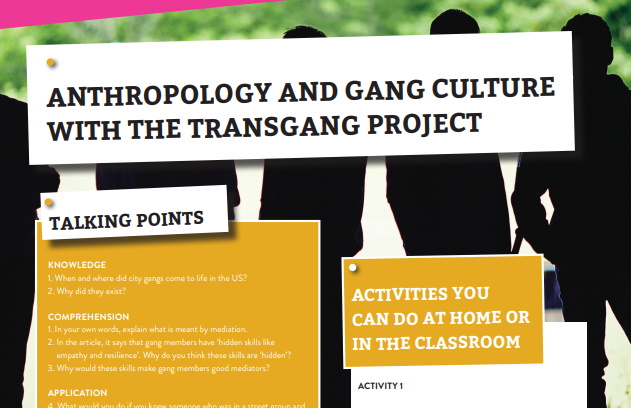 Anthropology and Gang Culture