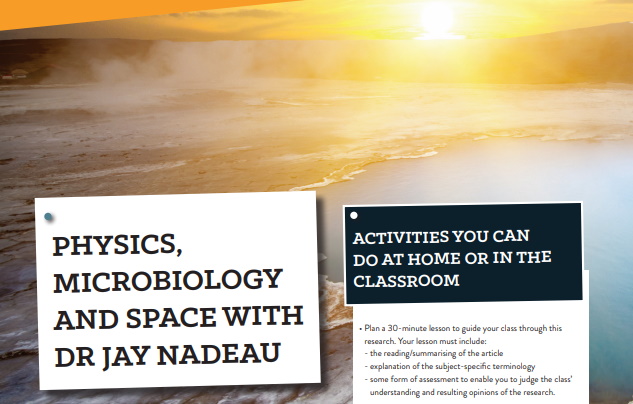 Physics, Microbiology and Space