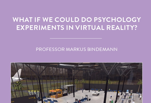 Virtual reality is opening new doors for research in psychology. Based at the University of Kent in the UK, Professor Markus Bindemann and […]