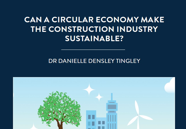 The construction industry is responsible for 40% of the UK’s greenhouse gas emissions. Dr Danielle Densley Tingley of the University of […]