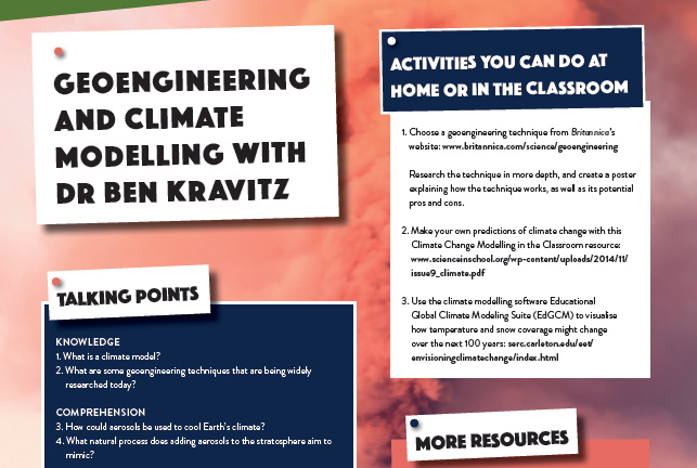 Geoengineering and Climate Modelling