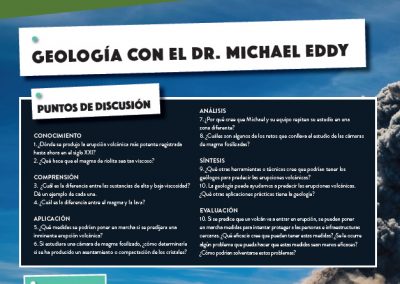 Geología con el Dr. Michael Eddy