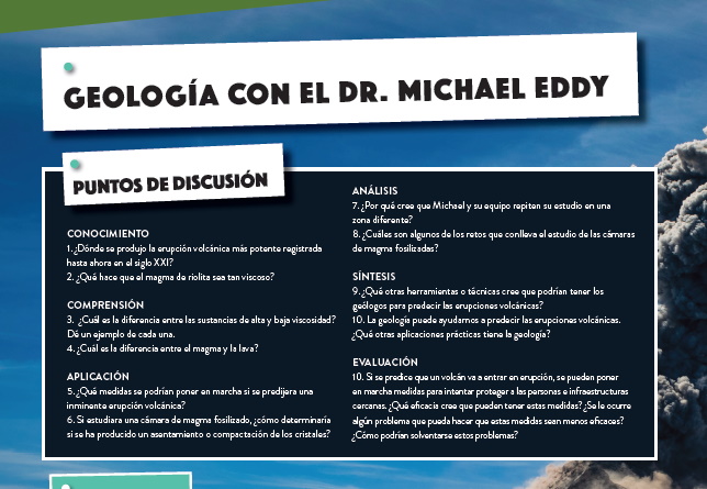 Geología con el Dr. Michael Eddy