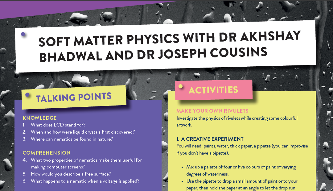 Soft matter physics