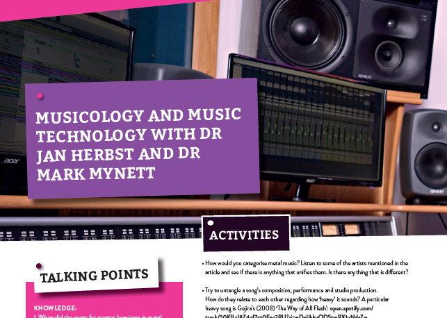 Musicology and Music Technology