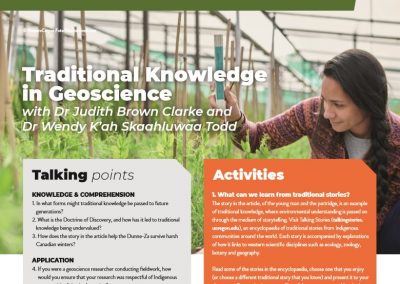 Traditional Knowledge in Geoscience