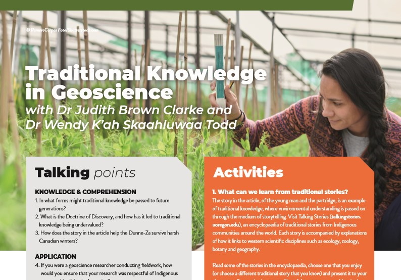 Traditional Knowledge in Geoscience