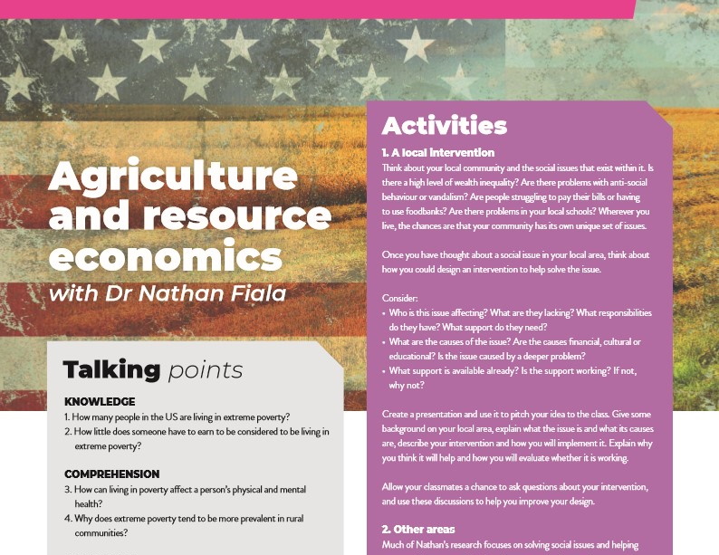 Agricultural and resource economics