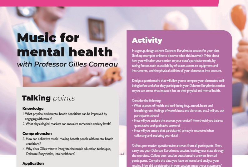 Music for mental health