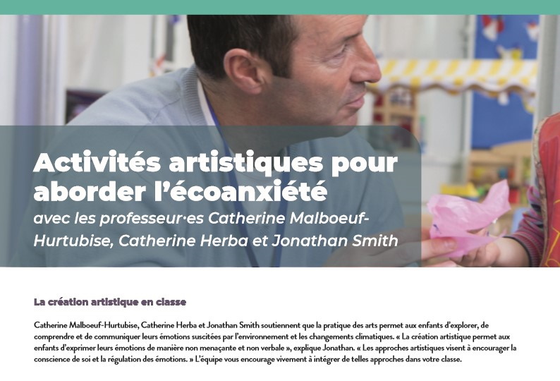 Activités artistiques pour aborder l’écoanxiété