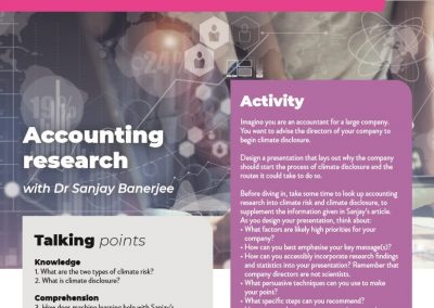 Accounting research
