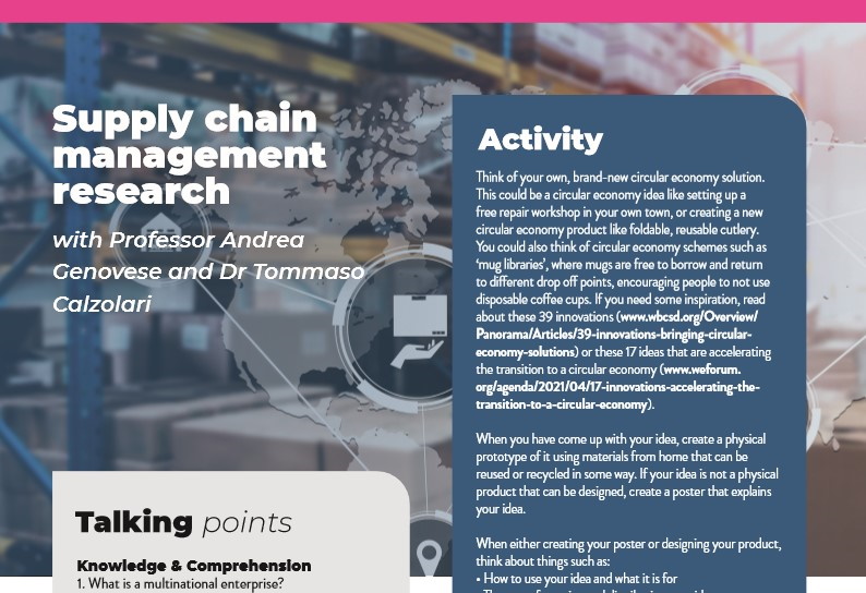 Supply chain management research