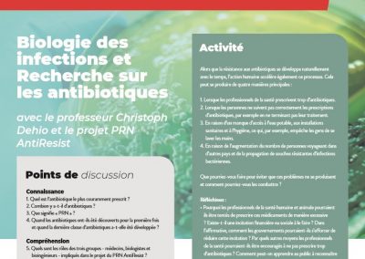 Biologie des infections et recherche sur les antibiotiques