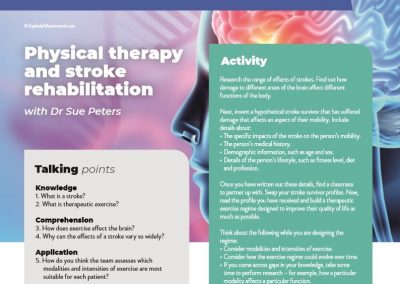 Physical therapy and stroke rehabilitation