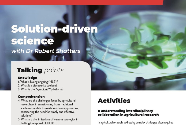 Solution-driven science