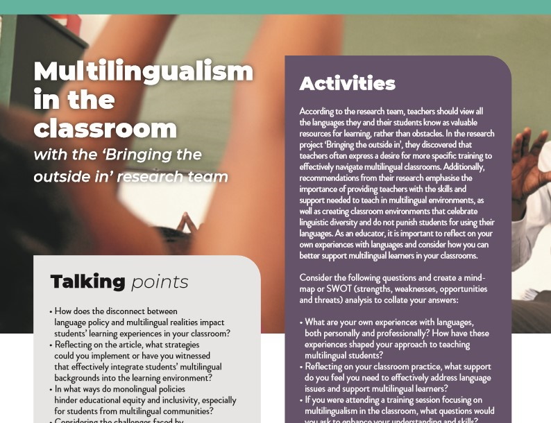 Multilingualism in the classroom