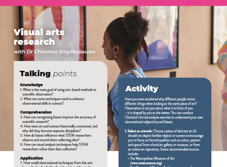 Visual arts research