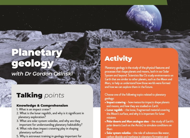 Planetary geology