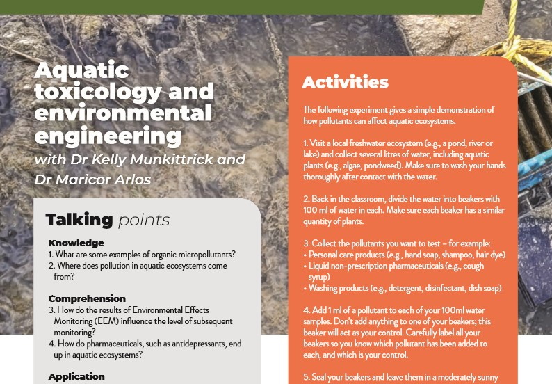 Aquatic toxicology and environmental engineering