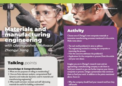 Materials and manufacturing engineering