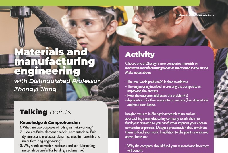 Materials and manufacturing engineering