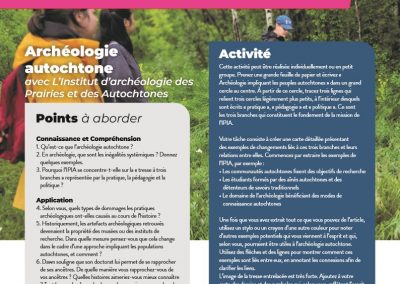 Archéologie impliquant les autochtones