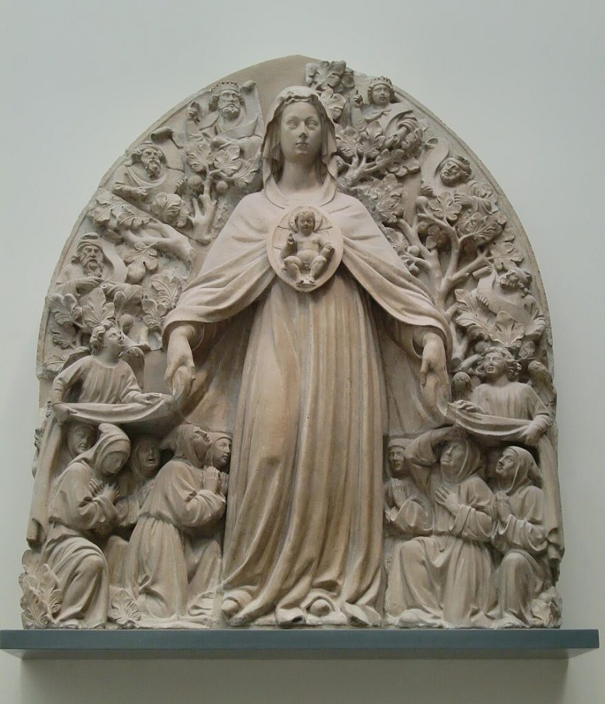 A marble relief