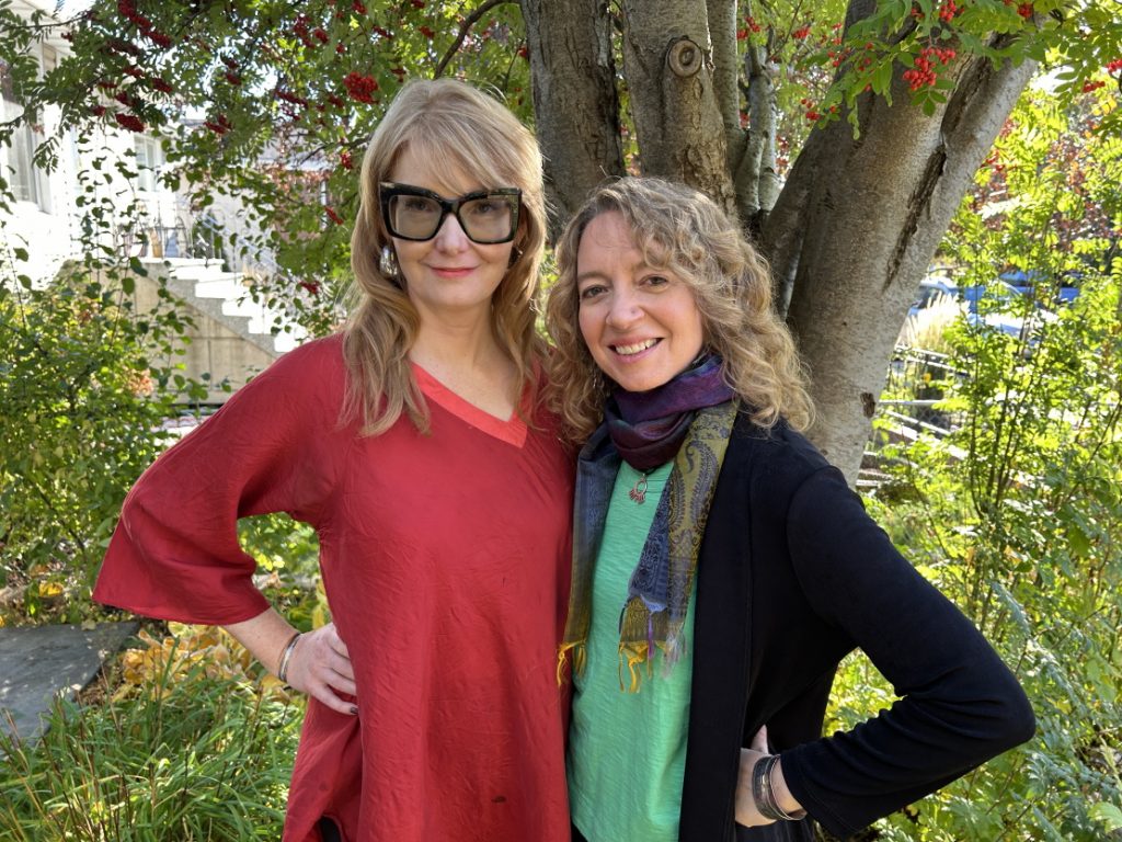 Sheena and Rachel enjoy