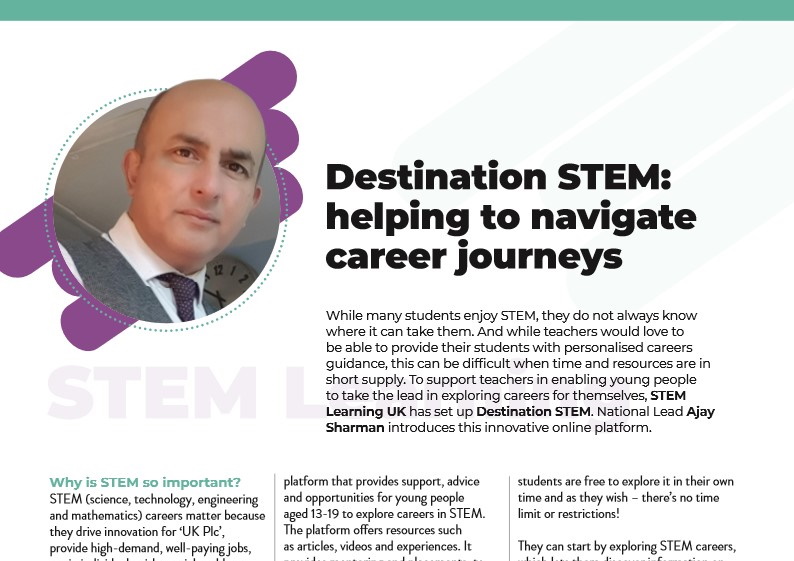 Destination STEM: helping to navigate career journeys