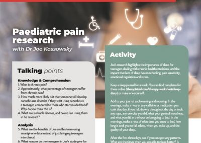 Paediatric pain research