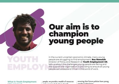 Our aim is to champion young people