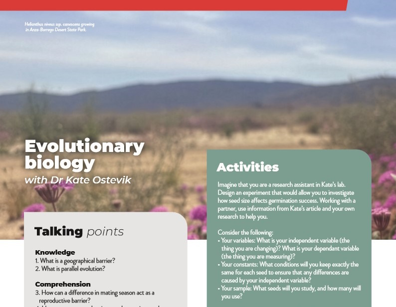 Evolutionary biology