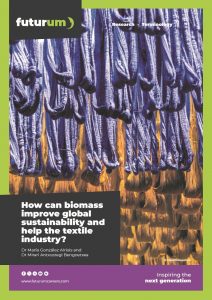 How can biomass improve global sustainability and help the textile industry?