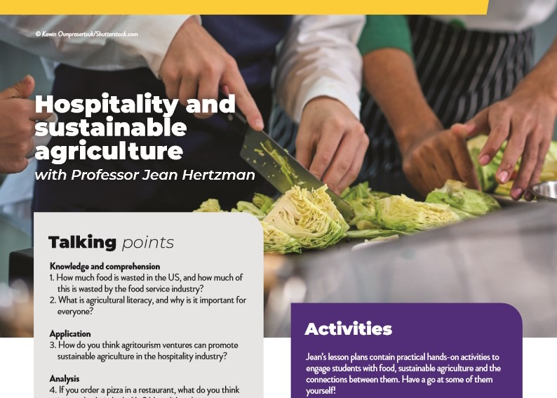 Hospitality and sustainable agriculture
